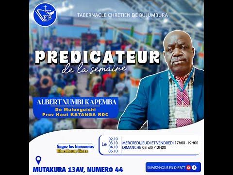 JEUDI 03 OCTOBRE 2024 à Bujumbura, Fr ALBERT NUMBI KAPEMBA